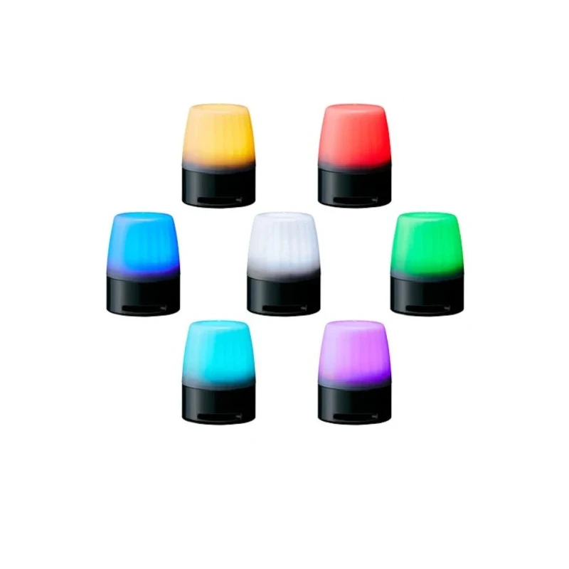 Patlite Beacon-Sounder Combination with LED Bulb, Multi-Color Lens, 30V DC, 88dB Sound Level, IP65, Polycarbonate M1ANN