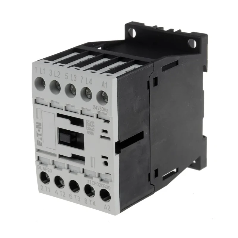 Eaton DILM Contactor 24V AC Coil, 4-Pole, 20 A, 5.5 kW, 4 NO Contacts, 400V AC 276957 DILMP20(24V50HZ)