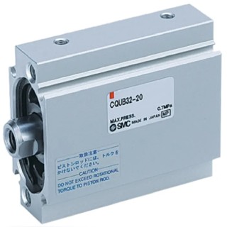 SMC Pneumatic Compact Cylinder 20mm Bore, 25mm Stroke, Double Acting Aluminium Alloy Body CQUB20-25