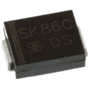 Taiwan Semiconductor 60 V 8 A Schottky Diode Single Configuration 2-Pin Surface Mount DO-214AA SK86C