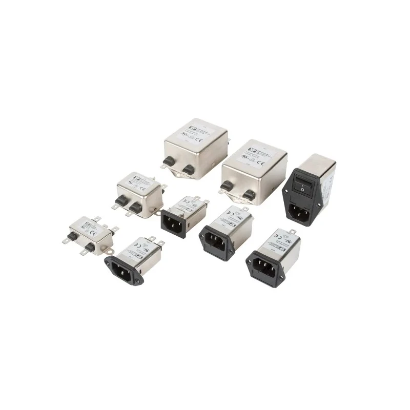 XP Power IEC EMI Filter 264V AC 10A Screw Mount with 1 Fuse Faston Termination FASAS10SFR
