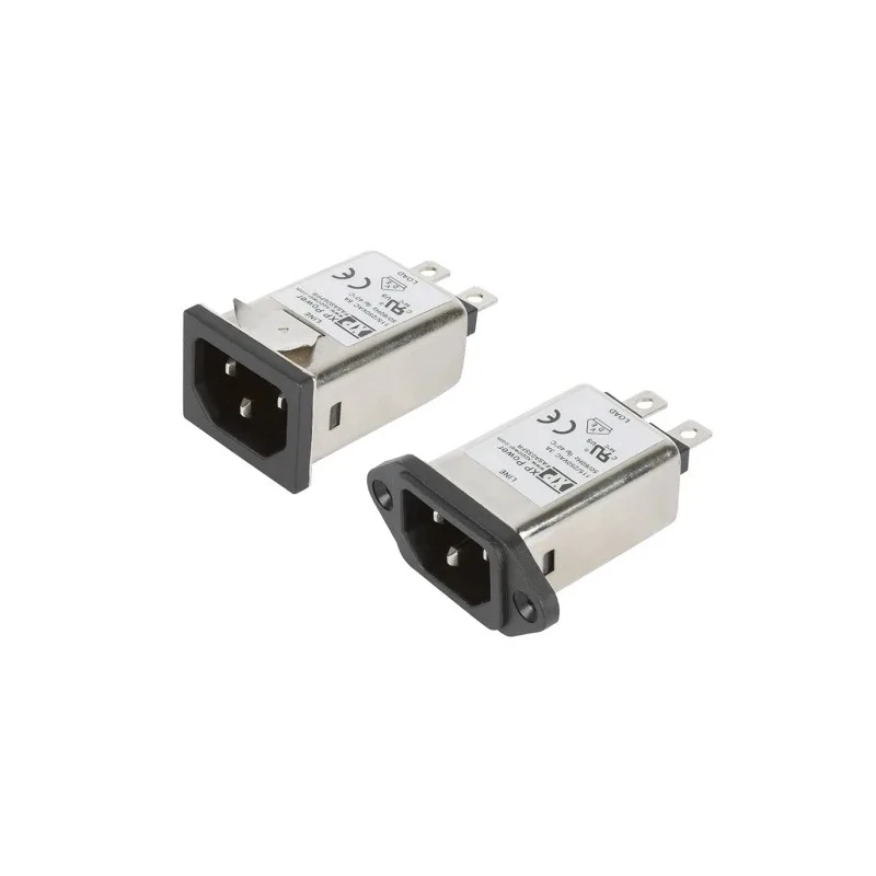 XP Power IEC EMI Filter 264V AC 10A Screw Mount with 1 Fuse Faston Termination FASAS10SFR