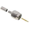 Telegartner SMA Series Coaxial Connector Cable Male SMA 50 Ω Straight Body Crimp J01150A0019
