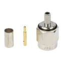 Telegartner SMA Series Coaxial Connector Cable Male SMA 50 Ω Straight Body Crimp J01150A0019