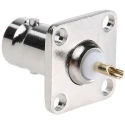 Telegartner Coaxial Connector BNC Series Flange Mount Female 75 Ω Straight Body Solder J01003A1937