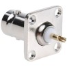 Telegartner Coaxial Connector BNC Series Flange Mount Female 75 Ω Straight Body Solder J01003A1937