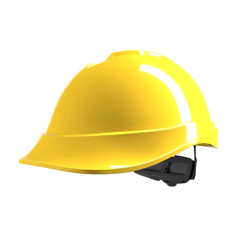 MSA Safety V-Gard 200 Yellow ABS Safety Helmet Adjustable GV722-0000000-000