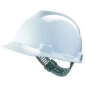 MSA Safety V-Gard White Adjustable Safety Helmet GV111-0000000-000