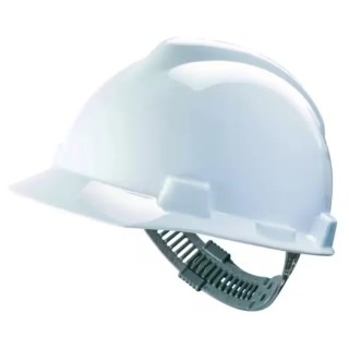 MSA Safety V-Gard White Adjustable Safety Helmet GV111-0000000-000