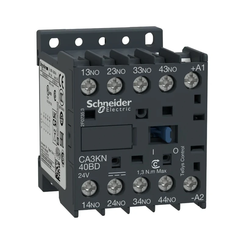 Schneider Electric TeSyS CA Contactor 10 A 4 NO Screw Terminals 690V DC CA3KN40ED