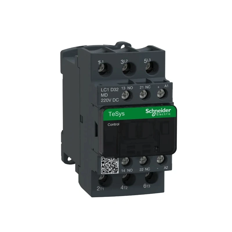 Schneider Electric TeSyS D Contactor 3-Pole 32A 690V AC-3 2HP 220V Coil LC1D32MD