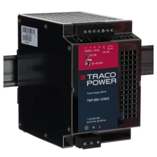 TRACOPOWER TSP Switched Mode DIN Rail Power Supply 1 Phase, 264V AC Input, 28V DC, 15A Output, 360W TSP 360-124 EX