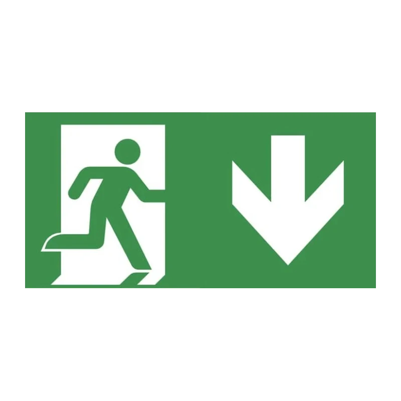 EMERGI-LITE Ceiling Emergency Exit Legend Cast Aluminium Enclosure Ceiling Mount 7TCA091350R3271 XEN2V31
