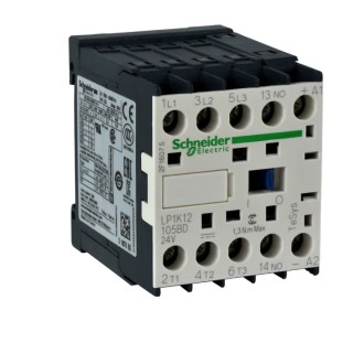 Schneider Electric TeSyS K Contactor 3-Pole, 9A, 24V DC Coil, 3 NO, 690V AC LP1K09015BD