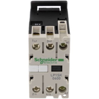 Schneider Electric TeSyS SK Contactor, 2-Pole, 12A, 24V DC Coil, 690V AC Contact Voltage LP1SK0600BD