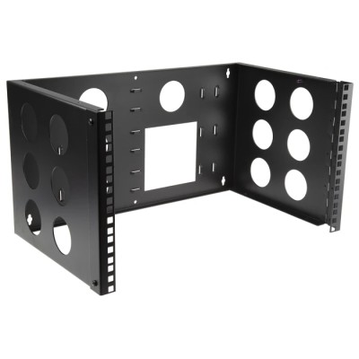 RS PRO Black 6 U Steel 19 in Wall Cabinet Open Frame 502 mm Width 267 mm Height 300 mm Depth 745-0742