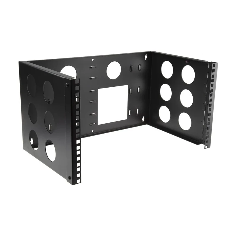 RS PRO Black 6 U Steel 19 in Wall Cabinet Open Frame 502 mm Width 267 mm Height 300 mm Depth 745-0742