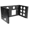 RS PRO Black 6 U Steel 19 in Wall Cabinet Open Frame 502 mm Width 267 mm Height 300 mm Depth 745-0742