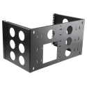 RS PRO Black 6 U Steel 19 in Wall Cabinet Open Frame 502 mm Width 267 mm Height 300 mm Depth 745-0742