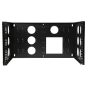 RS PRO Black 6 U Steel 19 in Wall Cabinet Open Frame 502 mm Width 267 mm Height 300 mm Depth 745-0742