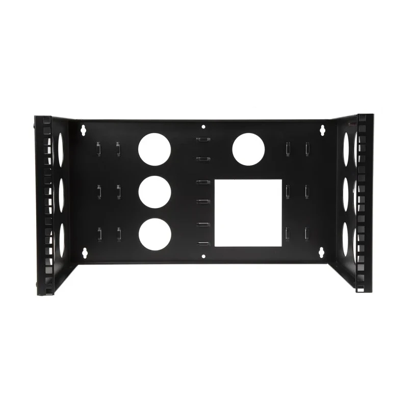 RS PRO Black 6 U Steel 19 in Wall Cabinet Open Frame 502 mm Width 267 mm Height 300 mm Depth 745-0742
