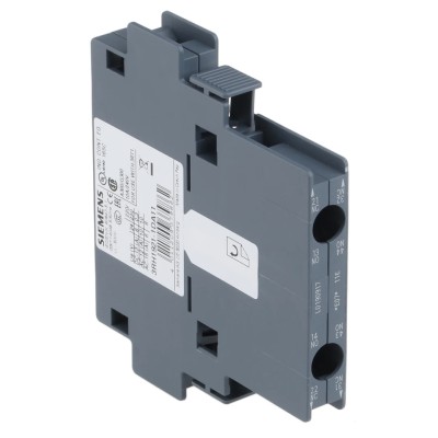 Siemens Auxiliary Switch Block 2 Contact 1 NO/1 NC SIRIUS Snap-On 10A 500V 3RH1921-1DA11