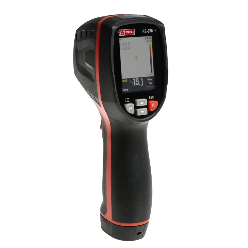 RS PRO Bluetooth WiFi Thermal Imaging Camera 380 °C, 80 x 80 Pixel Detector Resolution DT-870