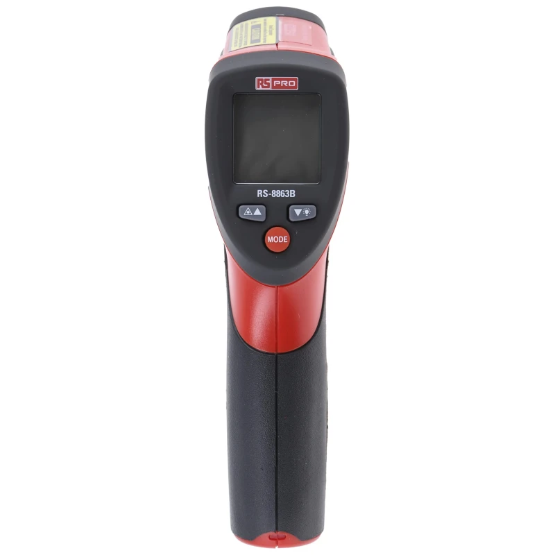 RS PRO Infrared Thermometer -50 °C to 800 °C, Dual Laser, ±1.8 °F ±1°C Accuracy, Adjustable Emissivity 0.1-1 193-8693