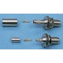Telegartner SMA Series Coaxial Connector Panel Mount Female SMA 50 Ω Straight Body Crimp J01151A0019