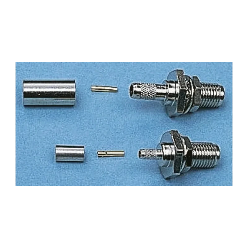 Telegartner SMA Series Coaxial Connector Panel Mount Female SMA 50 Ω Straight Body Crimp J01151A0019