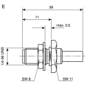 Telegartner SMA Series Coaxial Connector Panel Mount Female SMA 50 Ω Straight Body Crimp J01151A0019