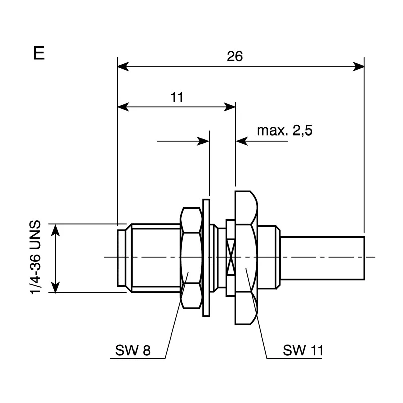 Telegartner SMA Series Coaxial Connector Panel Mount Female SMA 50 Ω Straight Body Crimp J01151A0019