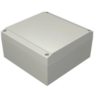 Rose Aluform Series Grey Lid Die Cast Aluminium Enclosure IP66 IK09 71 mm x 140 mm x 140 mm 