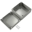 Rose Aluform Series Grey Lid Die Cast Aluminium Enclosure IP66 IK09 71 mm x 140 mm x 140 mm 