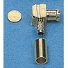 IMS MCX Series Coaxial Connector Cable Male MCX, 50 Ω, Right Angle Body Solder 004.01.1420.021