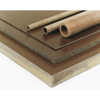 Tufnol Brown Synthetic Resin Bonded Paper Plastic Sheet 590 mm x 285 mm x 25 mm 194-1182