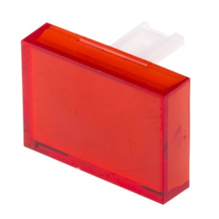 RS PRO Red Rectangular Push Button Lens for Use with SD16 Series 745-2584