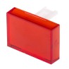 RS PRO Red Rectangular Push Button Lens for Use with SD16 Series 745-2584