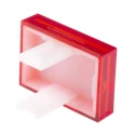 RS PRO Red Rectangular Push Button Lens for Use with SD16 Series 745-2584