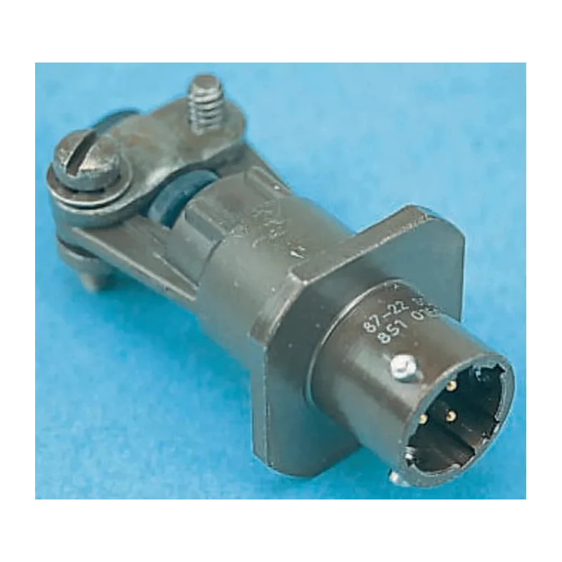 Souriau Sunbank by Eaton MIL Spec Circular Connector Copper Alloy Straight 6 Way Cable Female Connector with 85101EC106P50