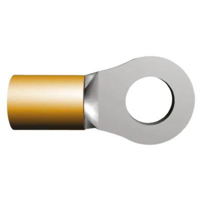 TE Connectivity STRATO-THERM Insulated Ring Terminal M2.5 Stud Size 22 AWG to 16 AWG Wire Size Orange 321884