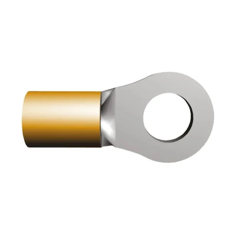 TE Connectivity STRATO-THERM Insulated Ring Terminal M2.5 Stud Size 22 AWG to 16 AWG Wire Size Orange 321884