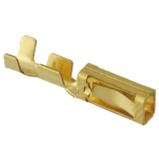 TE Connectivity AMPMODU MOD I Series Female Crimp Terminal, 22 AWG Min Crimp, 18 AWG Max 102100-1
