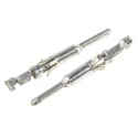 TE Connectivity Male Crimp Circular Connector Contact Signal, Contact Size 16 mm, Wire Size 20, 24 AWG, 13A Current 66593-1