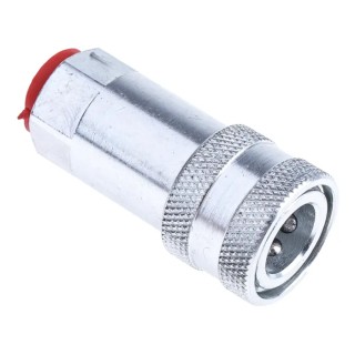 RS PRO Steel Hydraulic Quick Connect Coupling Female BSP 1/4 in 400 bar Passivated Zinc Plated 745-4704