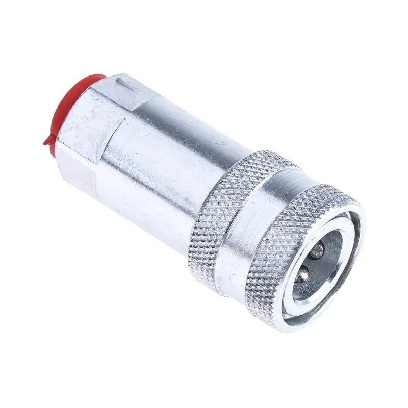 RS PRO Steel Hydraulic Quick Connect Coupling Female BSP 1/4 in 400 bar Passivated Zinc Plated 745-4704