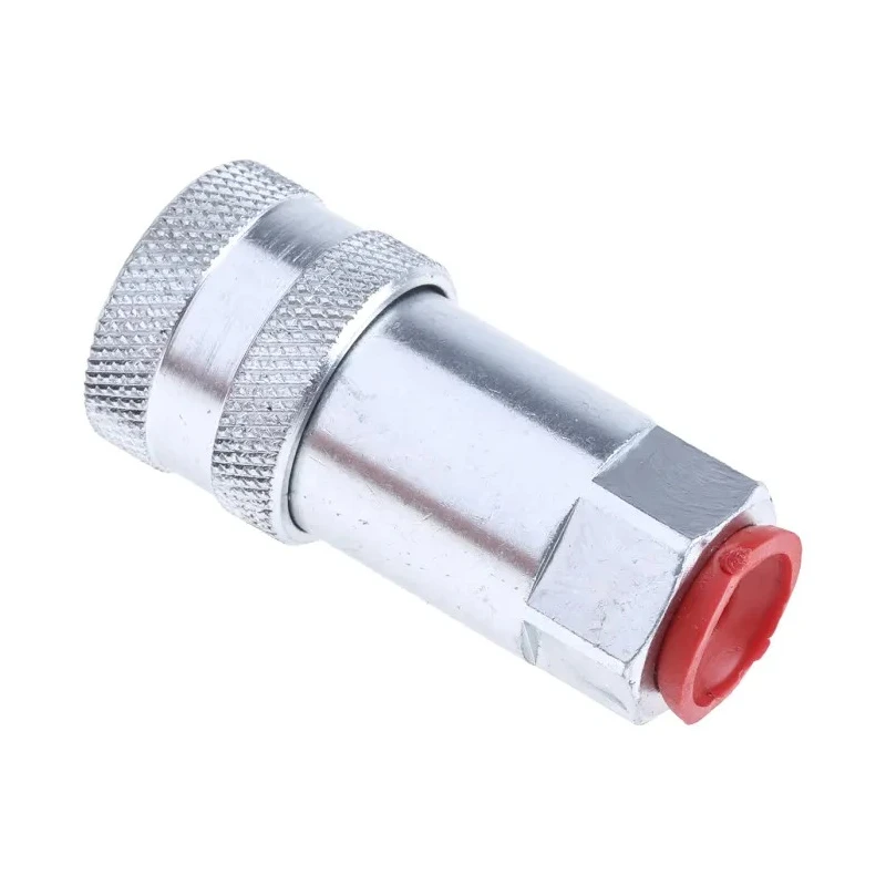 RS PRO Steel Hydraulic Quick Connect Coupling Female BSP 1/4 in 400 bar Passivated Zinc Plated 745-4704