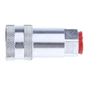 RS PRO Steel Hydraulic Quick Connect Coupling Female BSP 1/4 in 400 bar Passivated Zinc Plated 745-4704