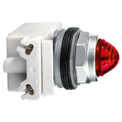 Schneider Electric Panel Mount Red LED Pilot Light Harmony 30 mm Cutout IP66 Round 9001KP40R9