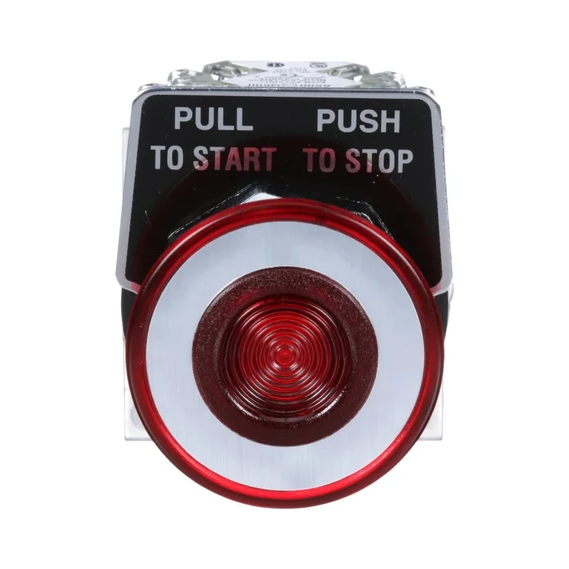 Schneider Electric Harmony Series Illuminated Mushroom Head Push Button Switch SMP Polymer 30 mm Cutout 1 CO Red 9001KR9RH13